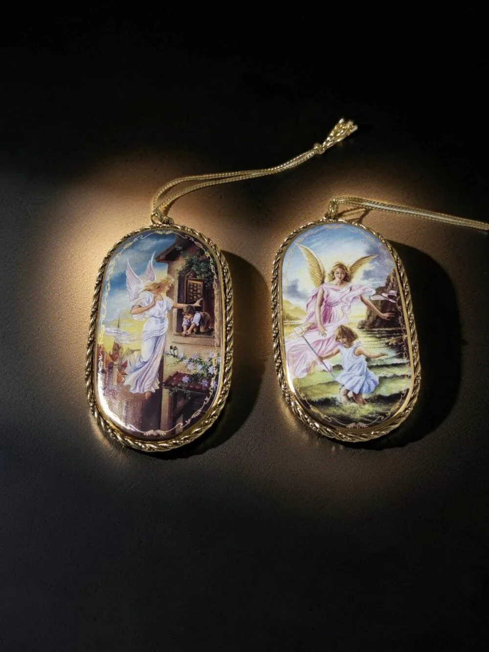 1996 Bradfords Exchange Porcelain Someone to Watch Over Me, Nurturing Innocence,